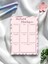 A5 Zebra Desenli Haftalık Planlayıcı - Notepad - Not Defteri - Bloknot 1
