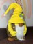 Sarı Peluş Sevimli Cüce Dekoratif Cüce Hediyelik 40 cm 2