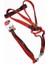 Euro Dog Köpek Uzatma Tasması ve Göğüs Tasması Takımı Kırmızı/siyah 25 mm 120 cm 1