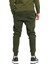 Sportswear Fleece Taper Leg Erkek Haki Şardonlu Eşofman Altı 3