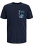 Jjhawaıı Pocket Lacivert Erkek Çocuk Kısa Kol T-Shirt 1