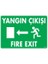 Yangın Çıkışı Sol Uyarı Levhası 25X35 KOD:870 1
