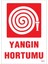 Yangın Hortumu Uyarı Levhası 25X35 KOD:864 1