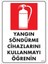 Yangın Söndürme Tüpü Uyarı Levhası 25X35 KOD:859 1