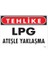 Lpg Ateşle Yaklaşma Uyarı Levhası 25X35 KOD:757 1