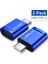 Usb-C To USB 3.0 Adaptörü Ergonomik Otg Hub Hızlı Dönüştürücü Çevirici Adaptör 2 Adet Set 1