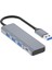 4in1 Usb3.0 Hub Type-C Dönüştürücü Çoğaltıcı USB To Typce Dönüştürücü USB Çoğaltıcı Adaptör 2