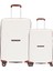 Benetton Polipropilen 2'Li Valiz Seti Beyaz BNT3000 (BÜYÜK + KABİN) 1