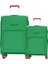 Benetton 2'li Valiz Seti Büyük Ve Kabin Boy Lüx Kumaş Valiz Yeşil Bnt2800 1