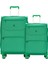 Benetton 2'li Valiz Seti Büyük Ve Orta Boy Lüx Kumaş Valiz Yeşil Bnt2400 1