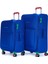 Benetton 2'li Valiz Seti Büyük Ve Orta Boy Lüx Kumaş Valiz Mavi Bnt2800 1