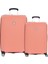 2'li Valiz Seti Orta Boy - Kabin Boy Mercan 04pc6500 1