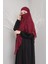 3 Katlı Sufle Khimar Hijap Tesettür Hazır Şal 3