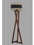 Hiper Maçka Ceviz Lambader Silindir 03 Rattan Abajurlu 8636-1 2