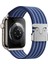 Apple Watch 10 / 11 46 mm Uyumlu Naylon Dokuma Kumaş Kordon Premium Kayış Kilitli Mekanik Toka 1