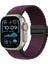 Apple Watch Ultra / Ultra 2 49 mm Uyumlu Örgü Kordon Magnetik D Tokalı Kayış Mıknatıslı Metal Toka 1