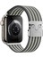 Apple Watch 7 8 9 45 mm Uyumlu Naylon Dokuma Kumaş Kordon Premium Kayış Kilitli Mekanik Toka 1