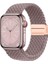 Apple Watch 7 8 9 41 mm Uyumlu Örgü Kordon Magnetik D Tokalı Kayış Mıknatıslı Metal Toka 1