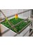Hasırlı T Tünek & Ipli Yapay Çim Destekli Kuş Hamağı 12X12 cm 2 Li Ürün 3