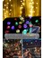30 Ledli 8 Modlu Solar Kristal Top Rgb Işık Bahçe Aydınlatma Dekorasyon Güneş Enerji 3