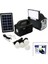 3ın1 - Solar 2in1 Sabit+Oynar Başlı El Feneri - Radyo - Mp3 Bluetooth - Usb/ Tf Port - 4 Parça Ampul Kablolu - Powerbank 1