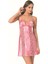 Aria's Closet Pembe Kısa Saten Gecelik 1