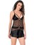 Aria's Closet Siyah Saten Babydoll Şort Takımı 1