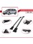 Vw Golf Mk6 Wagon 2010-2014 Arası ile Uyumlu Fly Model Ara Atkı Tavan Barı Gri 2 Adet 3