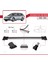 Vw Golf Mk6 Wagon 2010-2014 Arası ile Uyumlu Fly Model Ara Atkı Tavan Barı Gri 2 Adet 4
