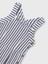 Kız Çocuk Çizgili Tulum 6855 4
