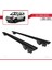Fiat Panda Cross 2014 ve Sonrası ile Uyumlu Hook Model Ara Atkı Tavan Barı Siyah 2 Adet 3