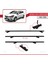 Renault Clio 4 St 2013-2020 Arası ile Uyumlu Basıc Model Ara Atkı Tavan Barı Siyah 3 Adet 5