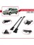Fiat Stilo Multi Wagon 2003-2007 Arası ile Uyumlu Fly Model Ara Atkı Tavan Barı Gri 2 Adet 3