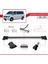 Volkswagen T6 Transporter 2015-2024 Arası ile Uyumlu Fly Model Ara Atkı Tavan Barı Gri 3 Adet 3