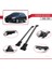 Peugeot 407 Sw 2005-2011 Arası ile Uyumlu Fly Model Ara Atkı Tavan Barı Gri 2 Adet 3