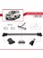 Toyota Land Cruiser V8 (J200) 2008-2021 Arası ile Uyumlu Fly Model Ara Atkı Tavan Barı Gri 3 Adet 3