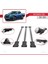 Mitsubishi L200 V 2015-2023 Arası ile Uyumlu Fly Model Ara Atkı Tavan Barı Gri 3 Adet 4