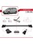 Hyundai Trajet 2000-2008 Arası ile Uyumlu Fly Model Ara Atkı Tavan Barı Gri 3 Adet 3