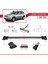 Renault Duster (Hs) Pre-Facelift 2010-2013 Arası ile Uyumlu Fly Model Ara Atkı Tavan Barı Gri 3 Adet 3