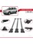 Renault Duster (Hs) Pre-Facelift 2010-2013 Arası ile Uyumlu Fly Model Ara Atkı Tavan Barı Gri 3 Adet 4