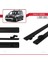 Renault Kangoo 2 (X61) 2007-2020 Arası ile Uyumlu Basıc Model Ara Atkı Tavan Barı Siyah 2 Adet 3