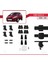 Ford Fiesta 6 Pre-Facelift 2009-2012 Arası ile Uyumlu Ace-4 Ara Atkı Tavan Barı Siyah 2 Adet 5