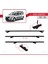 Dacia Logan 2 Mcv (K52) 2007-2012 Arası ile Uyumlu Basıc Model Ara Atkı Tavan Barı Siyah 2 Adet 5