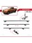 Nissan Navara 4 (D23) 2015-2021 Arası ile Uyumlu Basıc Model Ara Atkı Tavan Barı Gri 3 Adet 5