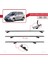 Toyota Corolla Verso 2 (AR10) 2004-2010 Arası ile Uyumlu Basıc Model Ara Atkı Tavan Barı Gri 3 Adet 5