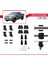 Toyota Hilux 7 (AN30) Post-Facelift 2011-2015 Arası ile Uyumlu Ace-4 Ara Atkı Tavan Barı Gri 2 Adet 5
