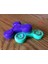 Knurled Tri-Spinner Fidget Widget / Triple Bearing Spinner Sadece Plastik Aparattır 3