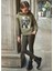 Kız Çocuk Kapişonlu Pullover Tayt 2 Li Set 7749 2