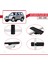 Mitsubishi Pajero (V60) 3 Kapı 1999-2006 Arası ile Uyumlu Basıc Model Ara Atkı Tavan Barı Siyah 3 Adet 4