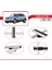 Cadillac Srx 2004-2016 Arası ile Uyumlu Basıc Model Ara Atkı Tavan Barı Gri 3 Adet 4